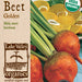 Organic Golden Beet seed packet artwork.