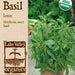 Organic Basil - Lemon (Pkt)