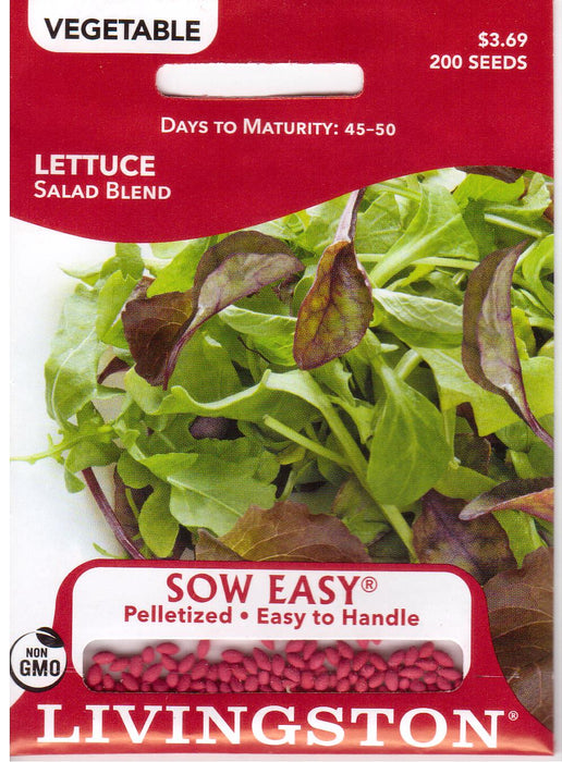 Salad Blend Lettuce- Pelletized Seed