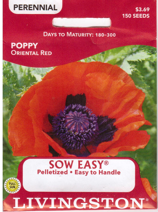 perennial poppy flower seeds Poppy Oriental Red
