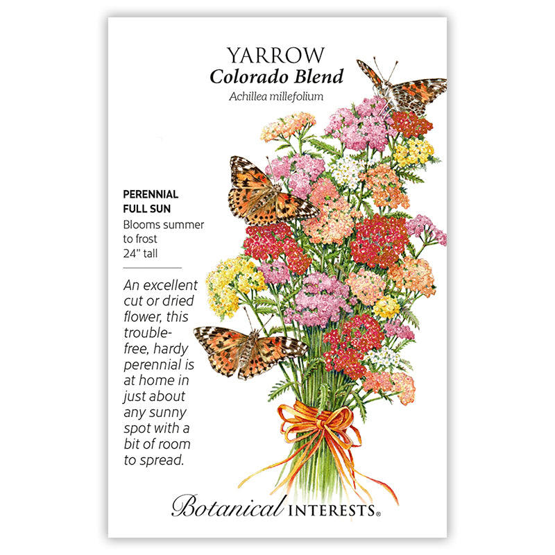 yarrow herbicide Botanical Interests Yarrow Colorado Blend Seeds