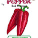 Organic Sweet Pepper Seeds - USDA Red Marconi (50 Seeds)