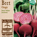 Organic Chioggia Beet seed packet artwork.