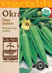 Organic Clemson Spineless 80 Okra (Pkt)