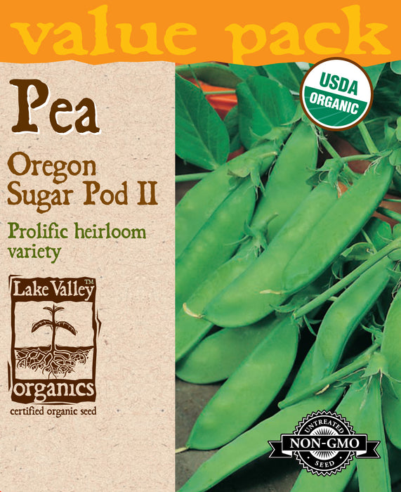 Organic Oregon Sugar Pod II Peas (Value Pack)