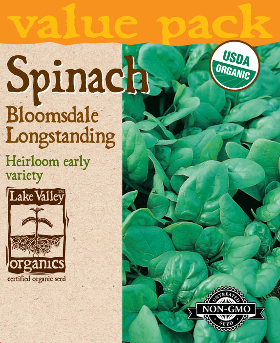 Organic Bloomsdale Spinach (Pkt)