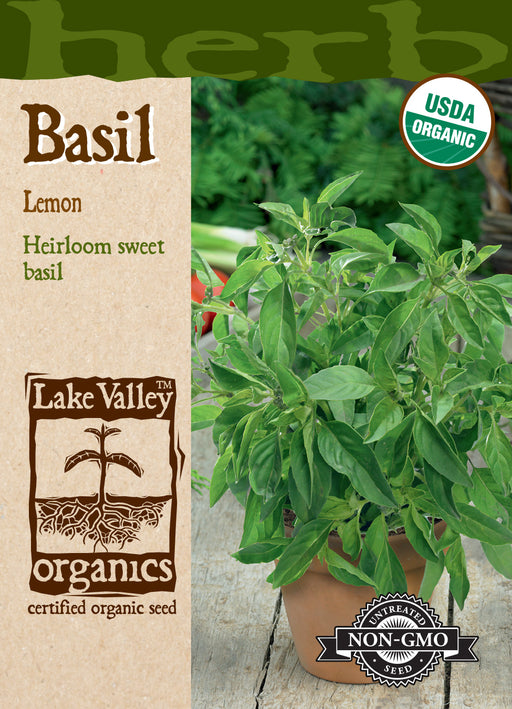 organic basil seeds for planting Organic Basil Lemon Seeds