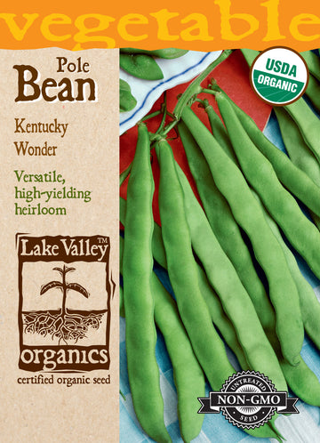 Organic Kentucky Wonder Pole Bean (Pkt)