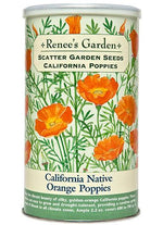 California Poppies Scatter Can