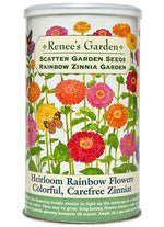 Rainbow Zinnia Garden Scatter Can