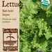Organic Black Seeded Simpson Lettuce