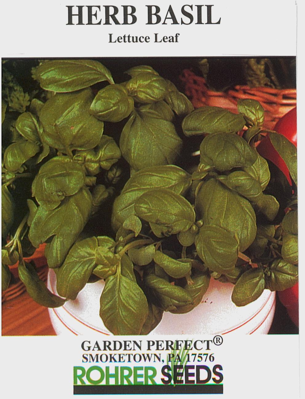 Lettuce Leaf Basil Seeds Rohrer Seeds