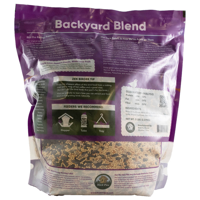 Bird Pro Backyard Blend (18 lb) — Rohrer Seeds