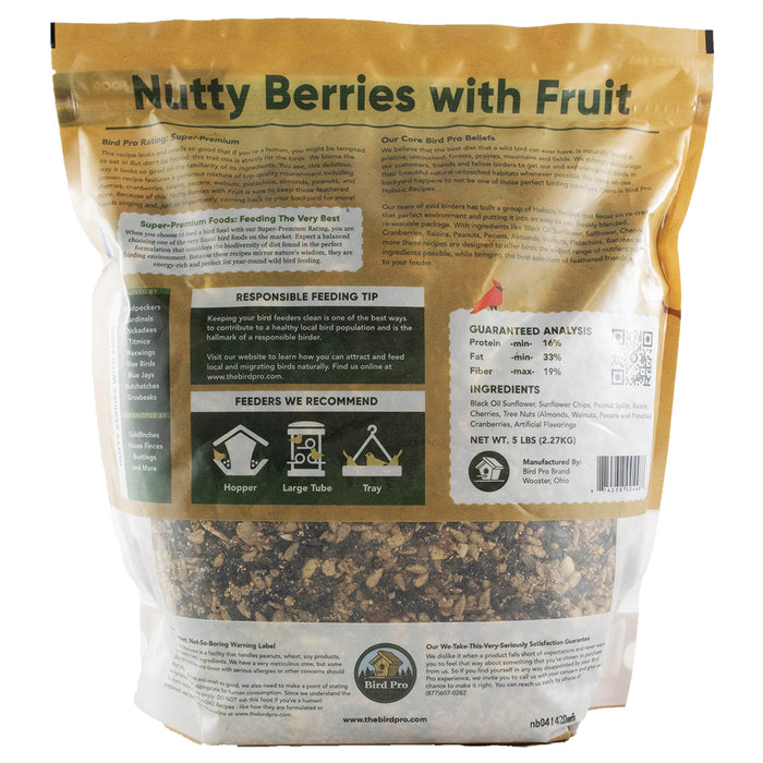 Bird Pro Nutty Berries w/Fruit (18 lb)