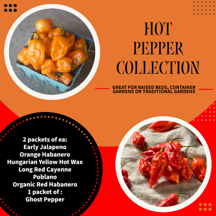 Rohrer Seeds Hot Pepper Collection, 2,800+ Seeds