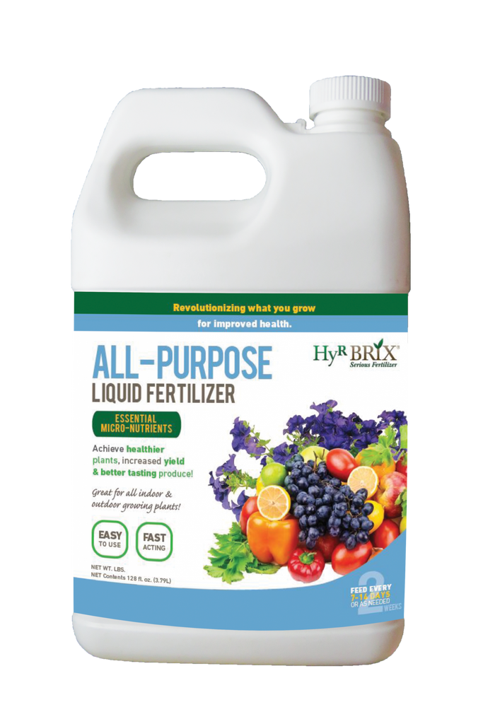 fertilizer to grow plants faster Hyr Brix All Purpose Liquid Fertilizer (1 gal) — Rohrer Seeds