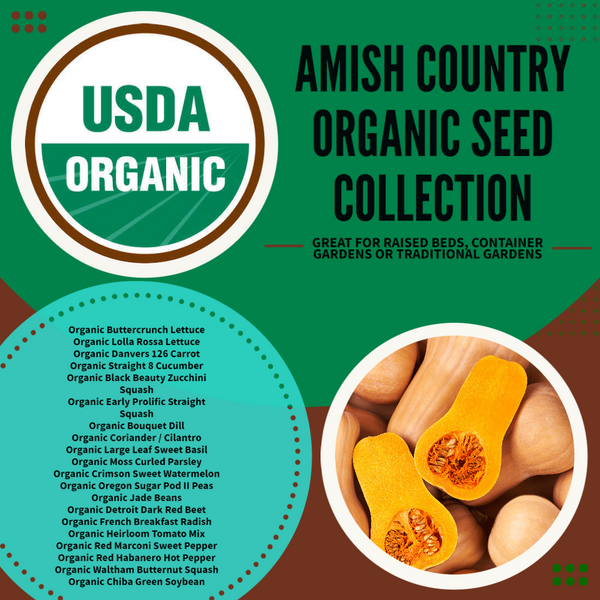 USDA Certified Organic Garden Collection, 5,000+ Seeds