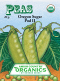 Organic Oregon Sugar Pod II Peas (Pkt)