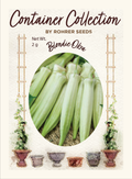 Blondy Okra (50 seeds), Container Collection Pkt