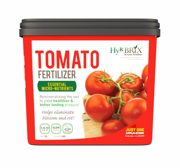 the best fertilizer for tomato plants Hyr Brix Slow-Release 5-8-10 Tomato Fertilizer, 20lb Bucket